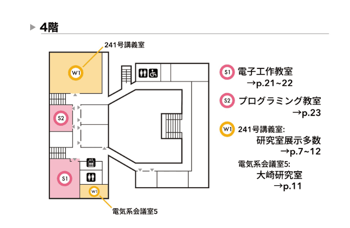 工学部2号館4Fマップ